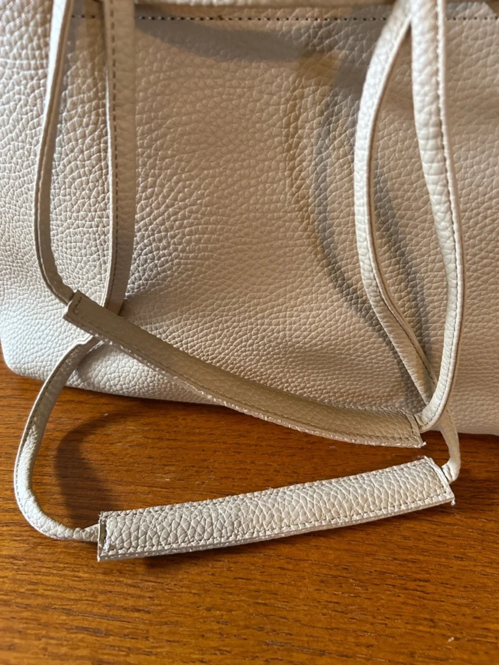8 Other Reasons Tan Pebbled Vegan Leather Slouchy Bucket Bag